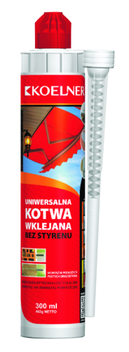 Uniwersalna kotwa chemiczna wklejana 300ml Koelner