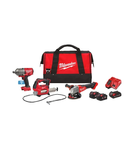Zestaw promocyjny  M18FPP3AK-523B Klucz udarowy 3/4" Smarownica Szlifierka Milwaukee
