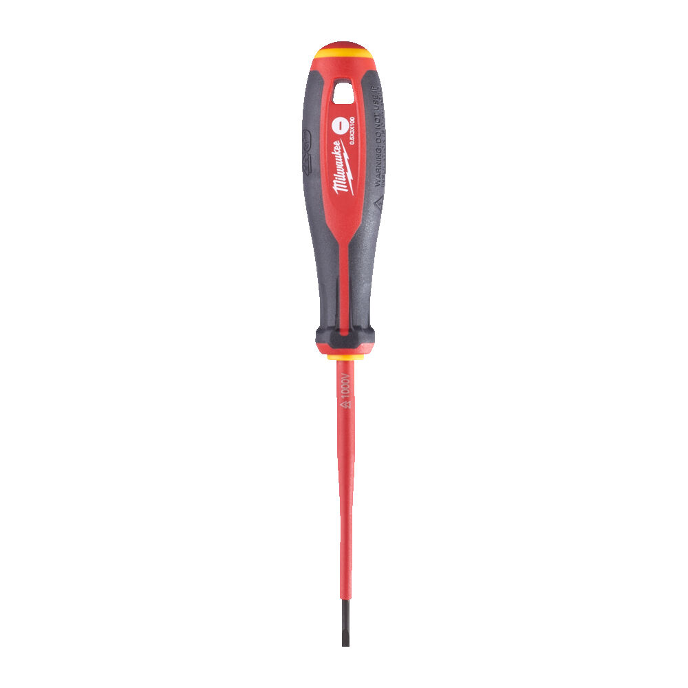 Wkrętak izolowany Tri-Lobe VDE SL 0.5X5X100 dla elektryków Milwaukee 4932478713.jpg