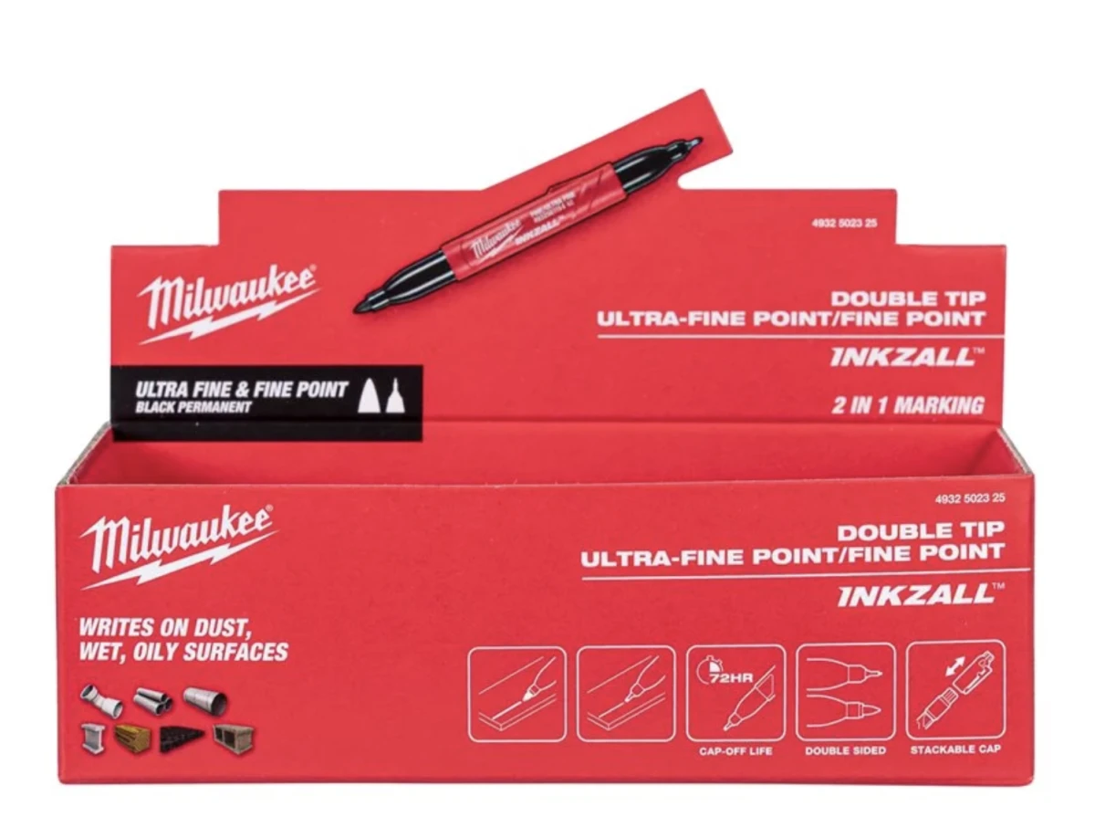 Marker dwustronny INKZALL końcówka ultracienka/cienka Milwaukee 4932502325.jpg