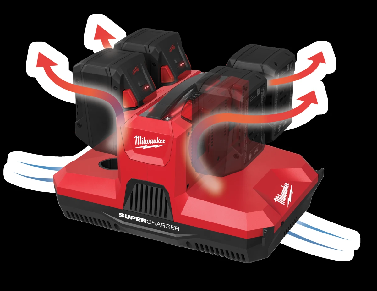 Wielogniazdowa super ładowarka Packout M12-18 MBPSC4 Milwaukee