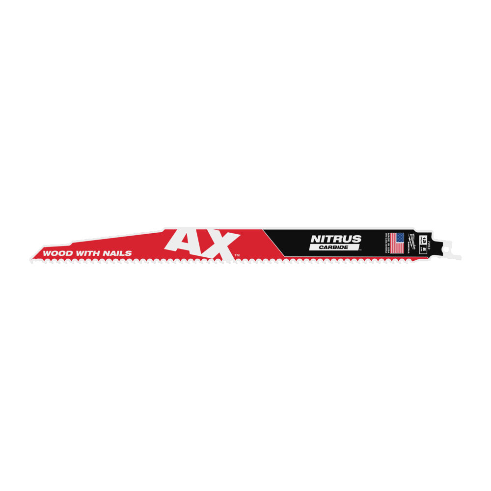 Brzeszczot do drewna z metalem AX Nitrus Carbide 300mm Milwaukee 5szt. 48477253.jpg