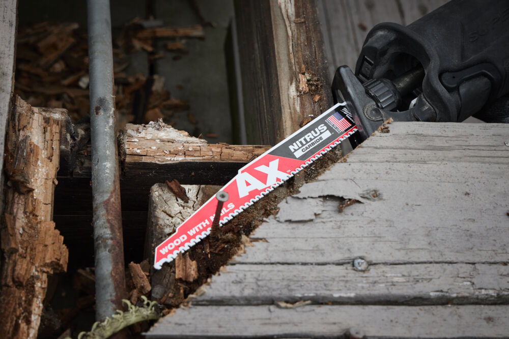 Brzeszczot do drewna z metalem AX Nitrus Carbide 300mm Milwaukee 5szt. 48477253.jpg