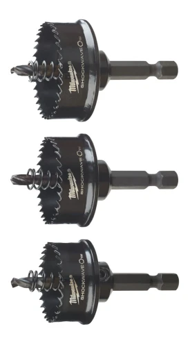 Zestaw otwornic udarowych Shockwave 1/4" Hex 22 29 35 mm Milwaukee 3szt.
