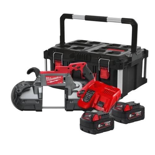 Zestaw pilarka taśmowa 125x125 Milwaukee M18 CBS125-502P