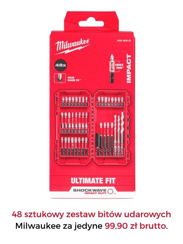 Zestaw bitów udarowych Milwaukee mobile bezprzewodu.pl
