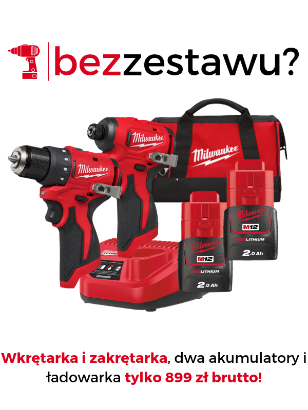 Promocja Milwaukee zestaw wkrętarka zakrętarka bezprzewodu.pl