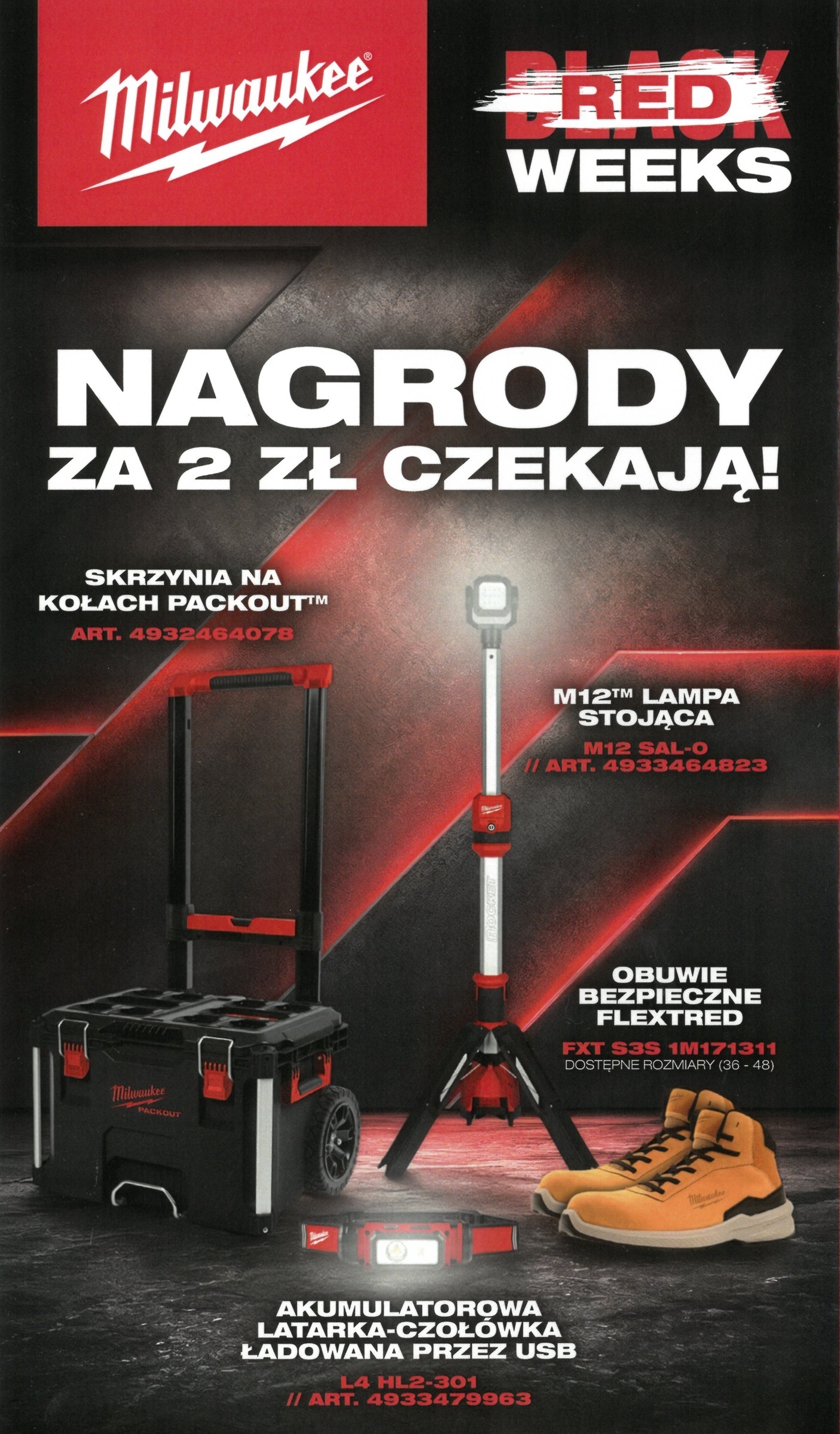 Promocja Black Red Weeks - odbierz nagrodę za 2 złote